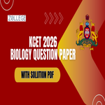 KCET 2026 Biology Question Paper with Solution PDF